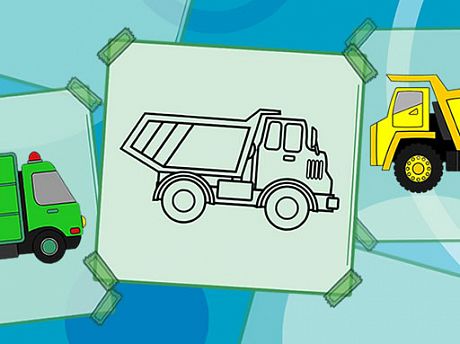 Truck Coloring Book gameplay preview